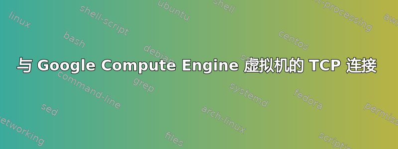 与 Google Compute Engine 虚拟机的 TCP 连接