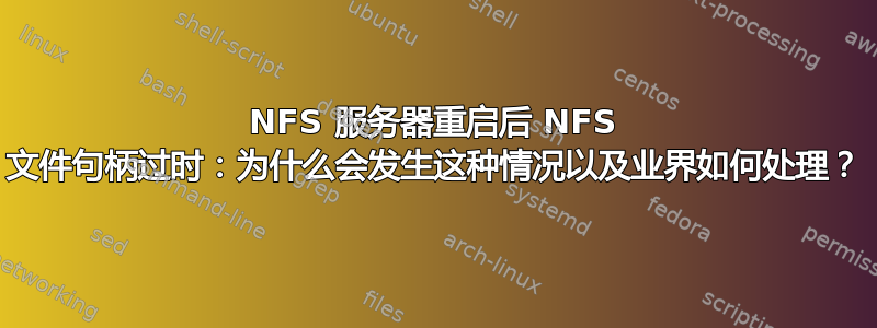 NFS 服务器重启后 NFS 文件句柄过时：为什么会发生这种情况以及业界如何处理？