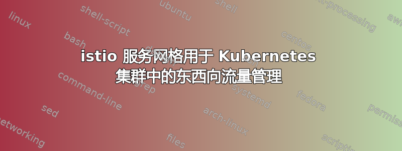 istio 服务网格用于 Kubernetes 集群中的东西向流量管理