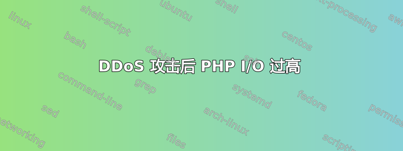 DDoS 攻击后 PHP I/O 过高