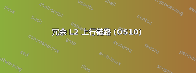 冗余 L2 上行链路 (OS10)