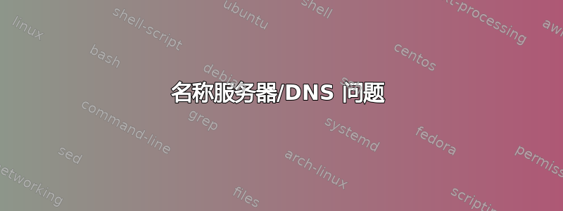 名称服务器/DNS 问题