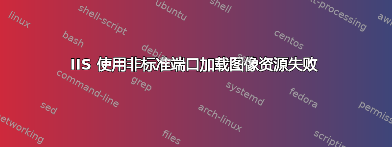 IIS 使用非标准端口加载图像资源失败