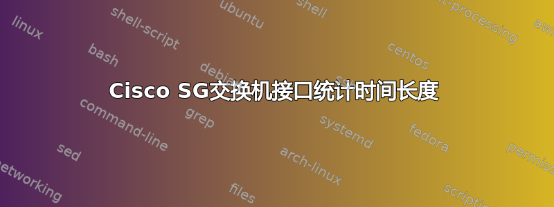 Cisco SG交换机接口统计时间长度