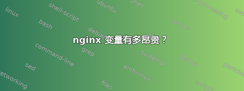 nginx 变量有多昂贵？