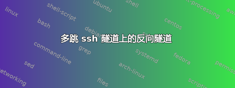 多跳 ssh 隧道上的反向隧道