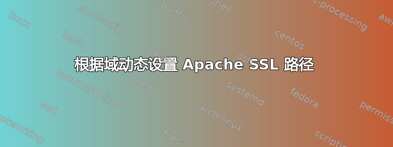 根据域动态设置 Apache SSL 路径