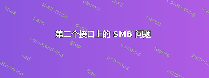 第二个接口上的 SMB 问题