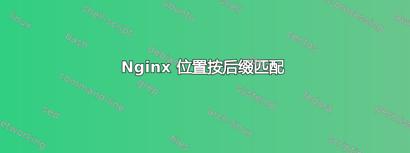 Nginx 位置按后缀匹配