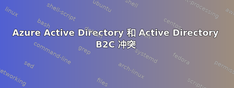 Azure Active Directory 和 Active Directory B2C 冲突