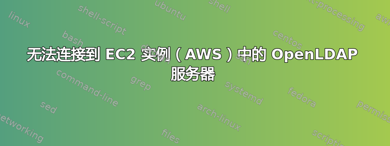 无法连接到 EC2 实例（AWS）中的 OpenLDAP 服务器