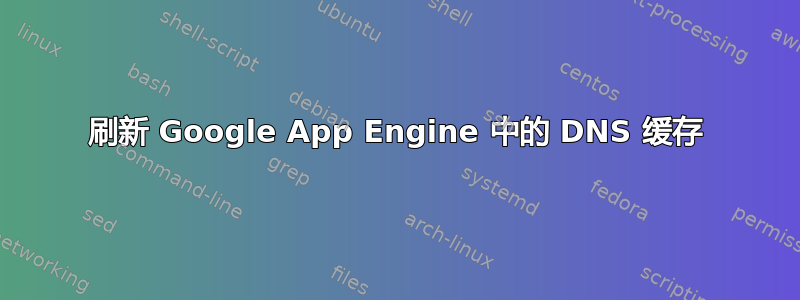 刷新 Google App Engine 中的 DNS 缓存