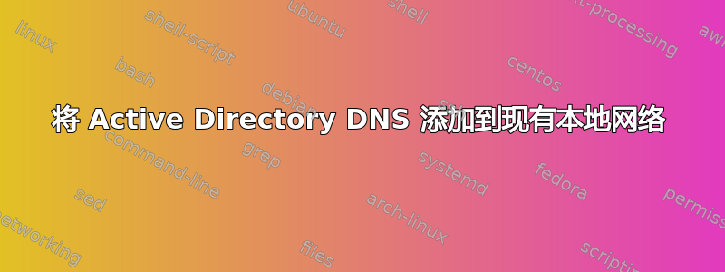 将 Active Directory DNS 添加到现有本地网络