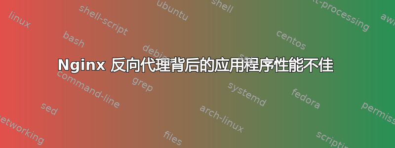 Nginx 反向代理背后的应用程序性能不佳