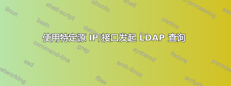 使用特定源 IP/接口发起 LDAP 查询