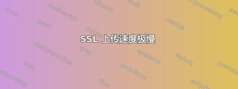 SSL 上传速度极慢