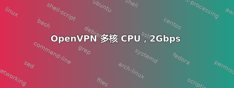 OpenVPN 多核 CPU，2Gbps