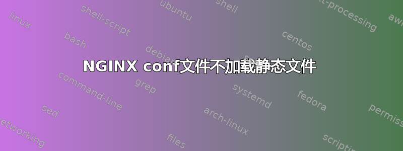 NGINX conf文件不加载静态文件