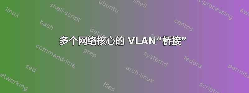 多个网络核心的 VLAN“桥接”