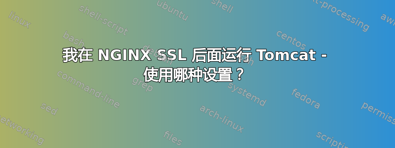 我在 NGINX SSL 后面运行 Tomcat - 使用哪种设置？