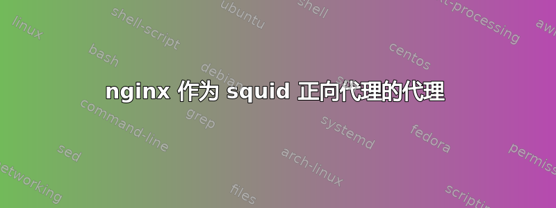 nginx 作为 squid 正向代理的代理