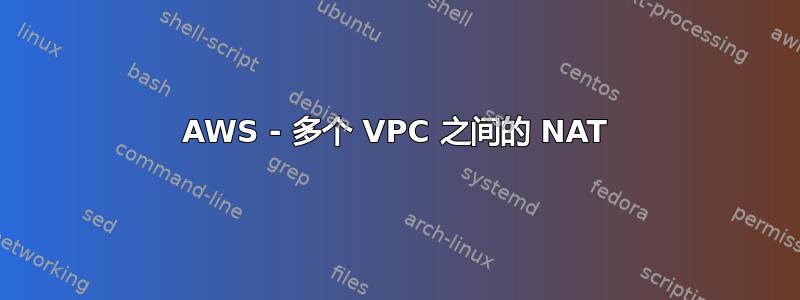 AWS - 多个 VPC 之间的 NAT