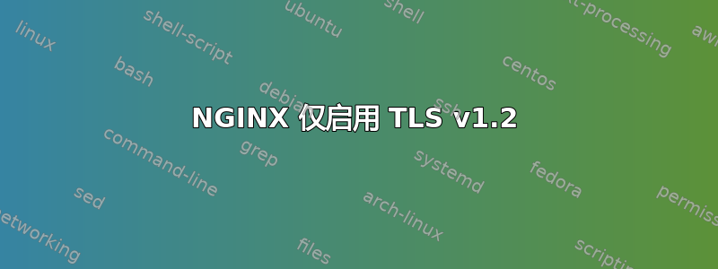 NGINX 仅启用 TLS v1.2