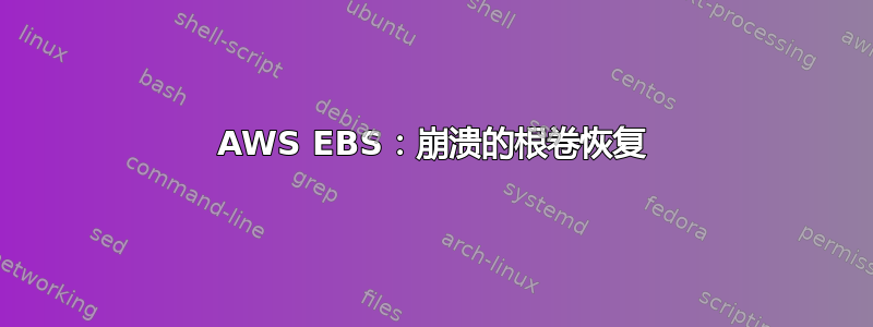 AWS EBS：崩溃的根卷恢复