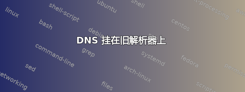 DNS 挂在旧解析器上