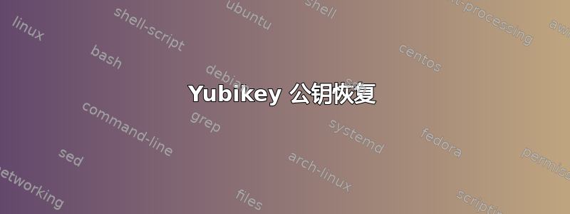 Yubikey 公钥恢复