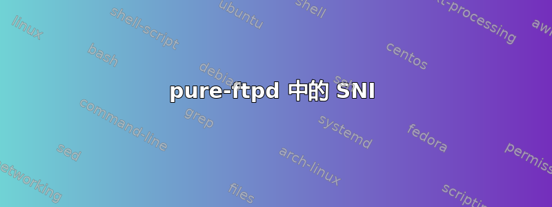 pure-ftpd 中的 SNI