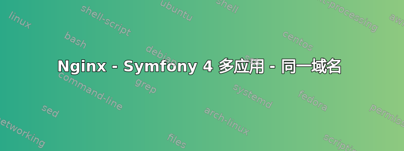 Nginx - Symfony 4 多应用 - 同一域名