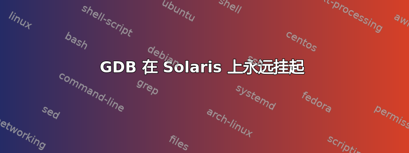 GDB 在 Solaris 上永远挂起