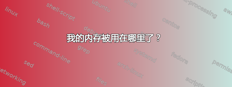 我的内存被用在哪里了？