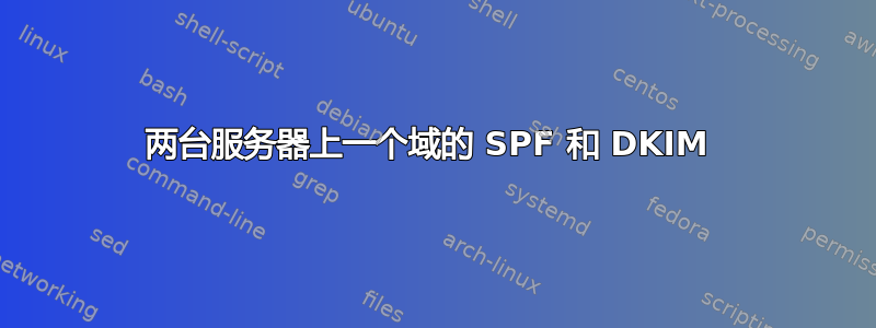 两台服务器上一个域的 SPF 和 DKIM 