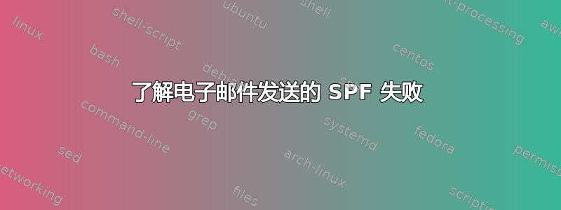 了解电子邮件发送的 SPF 失败