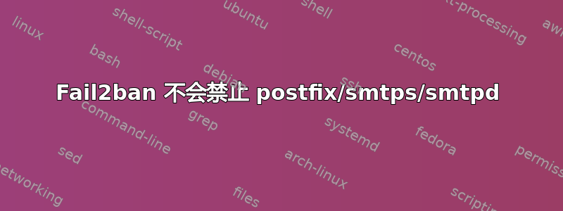 Fail2ban 不会禁止 postfix/smtps/smtpd