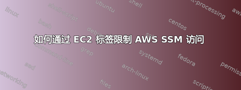 如何通过 EC2 标签限制 AWS SSM 访问