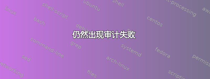 仍然出现审计失败