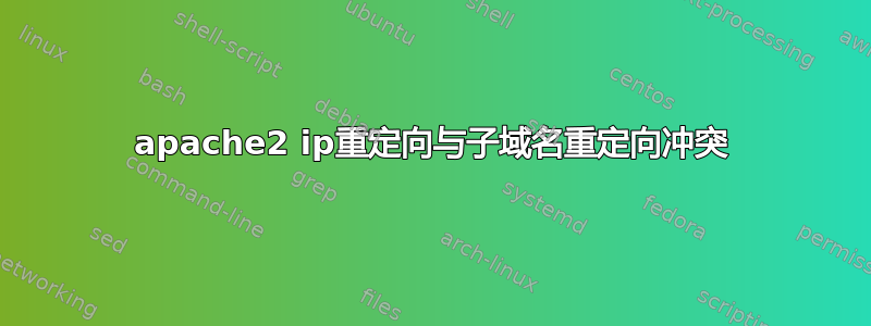 apache2 ip重定向与子域名重定向冲突