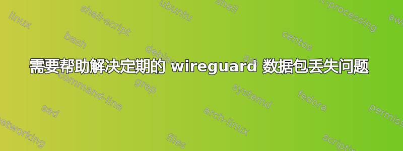 需要帮助解决定期的 wireguard 数据包丢失问题