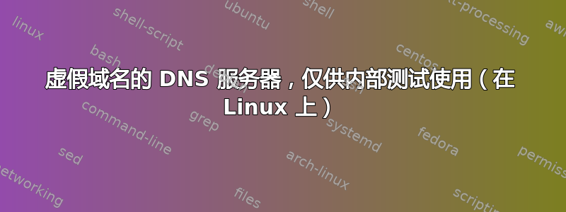 虚假域名的 DNS 服务器，仅供内部测试使用（在 Linux 上）