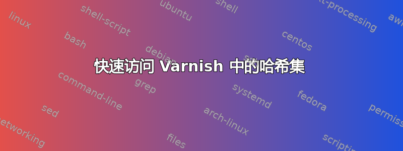 快速访问 Varnish 中的哈希集