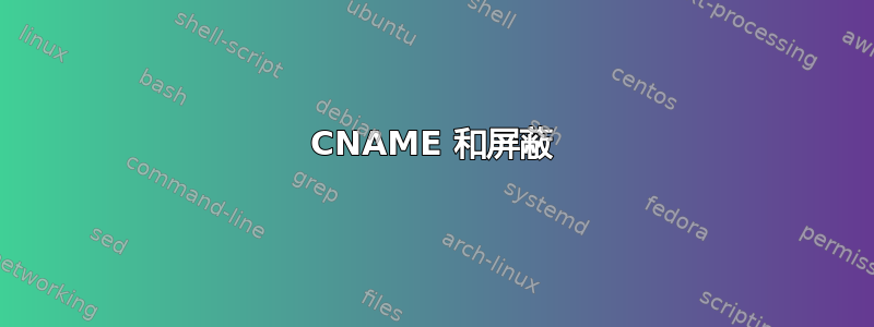 CNAME 和屏蔽