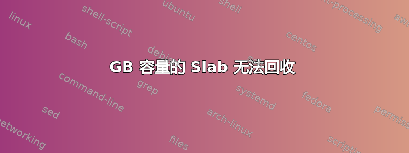 14GB 容量的 Slab 无法回收