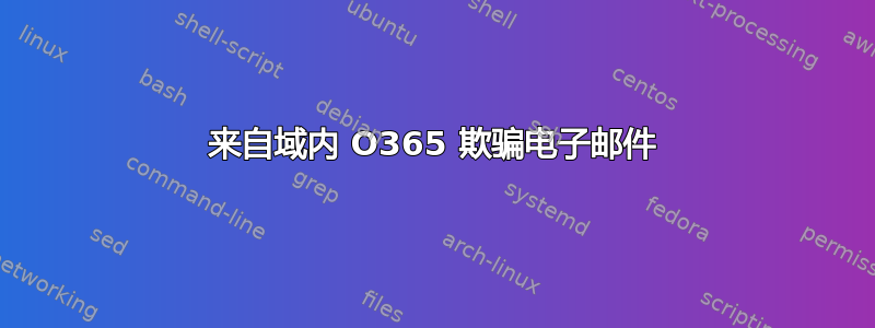 来自域内 O365 欺骗电子邮件