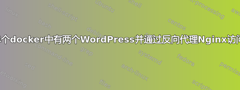 单个docker中有两个WordPress并通过反向代理Nginx访问