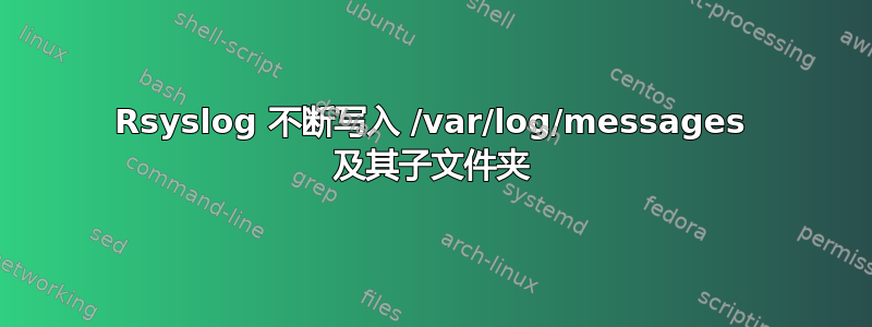 Rsyslog 不断写入 /var/log/messages 及其子文件夹