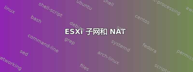 ESXi 子网和 NAT