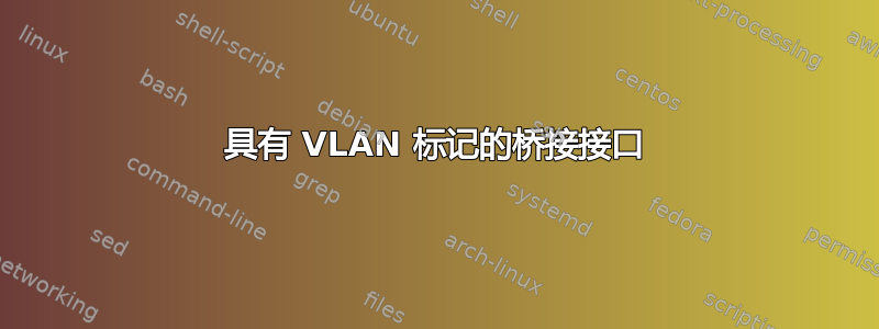 具有 VLAN 标记的桥接接口